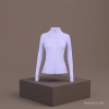 Custom-made pure cotton short T-shirt with a light purple long-sleeved zipper sports jacket advertisement shirt Specification image